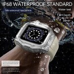 SHELLBOX Silicone Band Translucent IP68 Rating Modify Kit Watch Protective Case Waterproof For Apple Watch Series 10 46mm