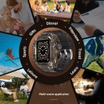 S SHELLBOX Silicone Band Translucent IP68 Rating Modify Kit Watch Protective Case Waterproof For Apple Watch Ultra 49mm